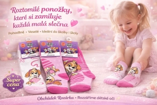 DÍVČÍ PONOŽKY TLAPKOVÁ PATROLA