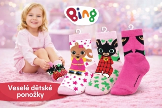 DÍVČÍ PONOŽKY KRÁLÍČEK BING