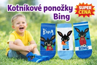 CHLAPECKÉ KOTNÍČKOVÉ PONOŽKY KRÁLÍČEK BING