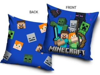 Dětský povlak na polštářek Minecraft Bitva Mobů