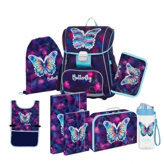 Školní set 8ks PREMIUM Motýl fialový