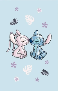 JERRY FABRICS Dětský ručník Lilo a Stitch Light blue 30x50 cm