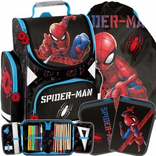 PASO ZVÝHODNĚNÁ ŠKOLNÍ SADA SPIDERMAN 3KS-aktovka,sáček,penál-vhodná pro prvňáčky