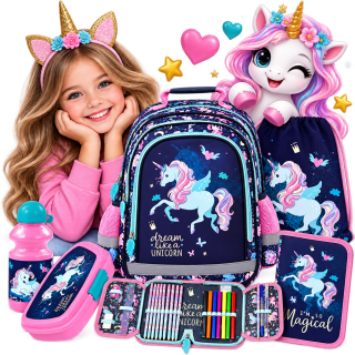 DERFORM ZVÝHODNĚNÁ ŠKOLNÍ SADA JEDNOROŽEC UNICORN 5Ks