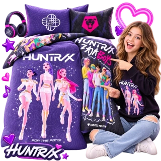 Povlečení z mikrovlákna 140x200 + 70x90 cm - K-Pop Demon Hunters "Idol Crew"