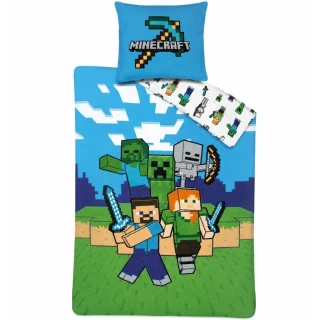 Dětské povlečení Minecraft Pixelový Svět