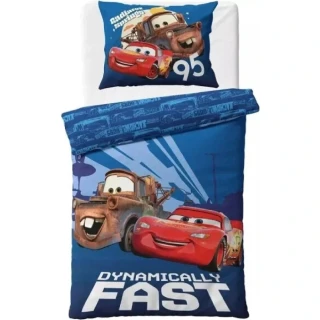 Carbotex bavlna povlečení Auta 3 / Cars 3 motiv Blesk McQueen a Burák 100% bavlna 70x90 140x200