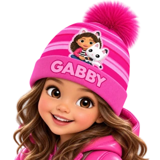 ZIMNÍ ČEPICE Gabbys Dollhouse-BALENÍ 6 kusů