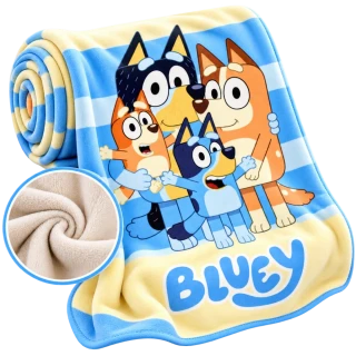 DĚTSKÁ DEKA BLUEY-BALENÍ 3 Ks
