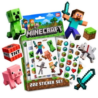 Minecraft set samolepek 200 ks