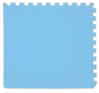 BABY Pěnový koberec tl. 2 cm - světle modrý 1 díl s okraji