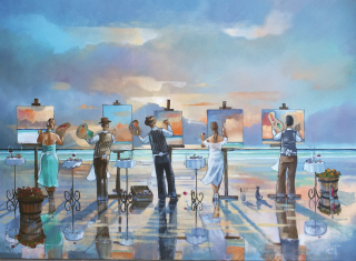 ANATOLIAN Puzzle Malování bouře 1000 dílků