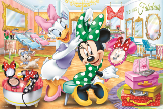 TREFL Puzzle Myška Minnie a Daisy 100 dílků