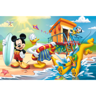 TREFL Puzzle Mickey Mouse na pláži 60 dílků