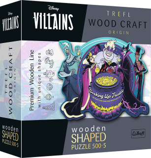 TREFL Wood Craft Origin puzzle Villains: Kujeme pikle 505 dílků