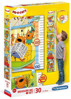CLEMENTONI Puzzle metr Kid vs Cat 30 dílků