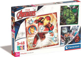 CLEMENTONI Puzzle Avengers 3x48 dílků