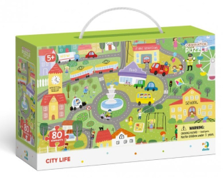 DODO Puzzle s hledáním obrázků Městský život 80 dílků