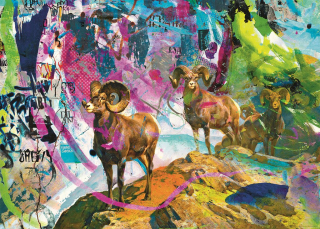 HEYE Puzzle Rebrush! Velké rohy 1000 dílků