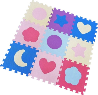 ALLTOYS Pěnové puzzle Tvary pastelové (30x30)