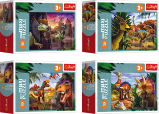 TREFL Displej Puzzle Svět dinosaurů 20 dílků (24 ks)