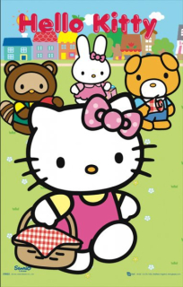 3D PLAKÁT HELLO KITTY S MĚNÍCÍM EFEKTEM