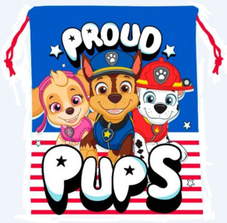 MALÝ SÁČEK NA PŘEZŮVKY, SVAČINU PAW PATROL 
