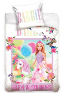 POVLEČENÍ DO POSTÝLKY BARBIE A JEDNOROŽEC 