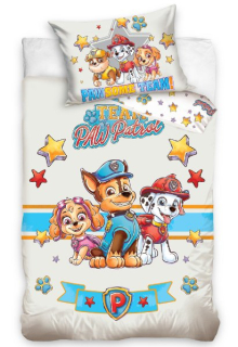 CARBOTEX POVLEČENÍ DO POSTÝLKY TLAPKOVÁ PATROLA TEAM PAW PATROL 
