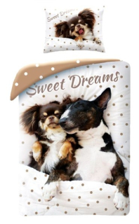 HALANTEX Povlečení ve vaku Štěňata 140/200, 70/90