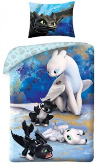 HALANTEX Povlečení Jak vycvičit Draka Bleskoběska 140-200, 70-90