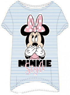 DÁMSKÉ TRIČKO NA SPANÍ MINNIE velikost M modré,růžové sada 2 kusy