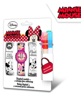 SOUPRAVA HODINKY A PÁSKY K VYBARVENÍ MINNIE, uni