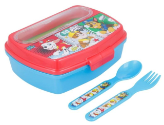 BOX NA SVAČINU S PŘÍBOREM TLAPKOVÁ PATROLA, uni