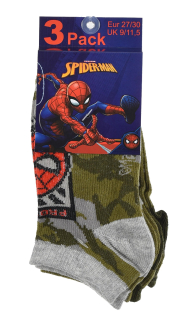 SADA 3 KS PONOŽKY SPIDERMAN, 23-26
