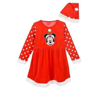 ŠATY  A ČEPICE MINNIE VÁNOCE, 3