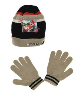 ČEPICE A RUKAVICE SUPER MARIO, 52