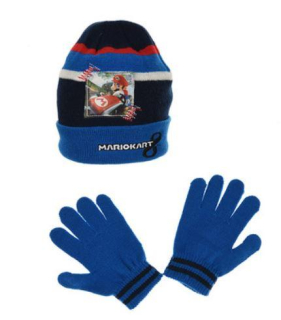 ČEPICE A RUKAVICE SUPER MARIO, 52