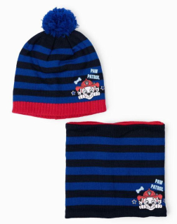 SOUPRAVA ČEPICE  A NÁKRČNÍK TLAPKOVÁ PATROLA, 54