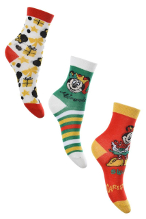 SADA 3 KS PONOŽKY MINNIE Vánoce, 27-30