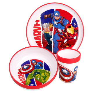 3 - DÍLNÝ PLASTOVÝ SET AVENGERS, uni
