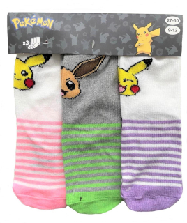 SADA 3 KS PONOŽKY POKÉMON, 23-26