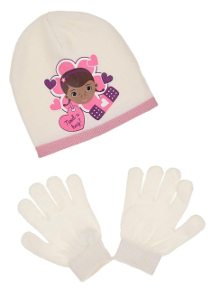 SOUPRAVA ČEPICE A RUKAVICE PLYŠÁKOVÁ DOKTORKA, 52