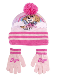 SOUPRAVA ČEPICE  A RUKAVICE TLAPKOVÁ PATROLA, 52-54