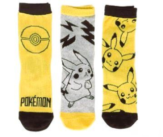 SADA 3 KS PONOŽKY POKÉMON, 23-26