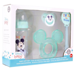 4 - DÍLNÁ KOJENECKÁ DÁRKOVÁ SADA MICKEY, uni