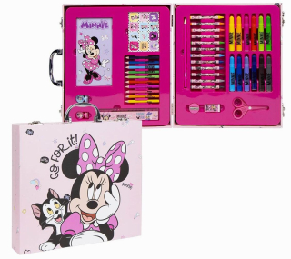 42 - DÍLNÝ DŘEVĚNÝ KRESLÍCÍ KUFŘÍK MINNIE, uni