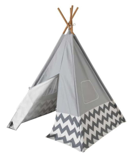 KIDKRAFT Dětský stan TEEPEE - šedý