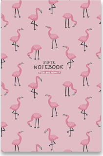 SHKOLYARYK Poznámkový sešit A6 Dog & Flamingo 1ks (mix)