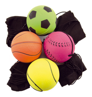 TEDDIES Vracející se míček 1ks (mix)